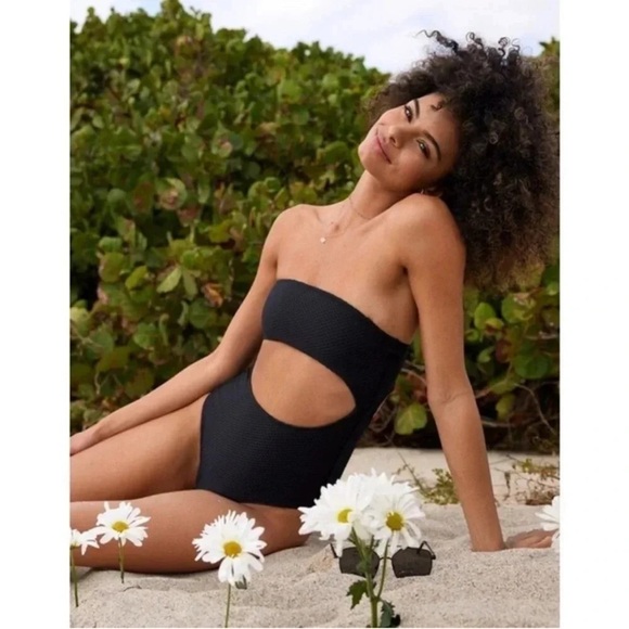 aerie Other - AERIE jacquard cut out strapless one piece Large Long